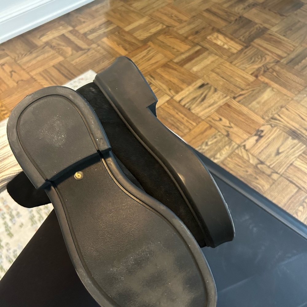 Women Black Zipper Boots - Picture 6 of 12